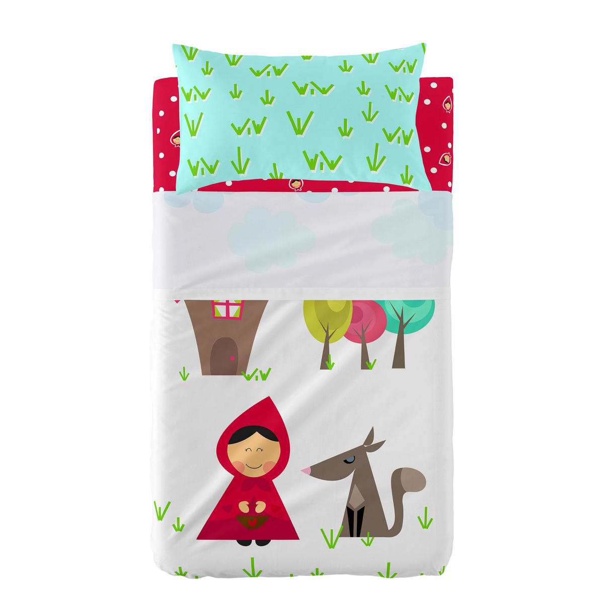 OBERLAKEN set 2 teiliges Grandma 120x180 cm (Kinderbett) - Multicolor, Textil (120/180cm) - Happy Friday