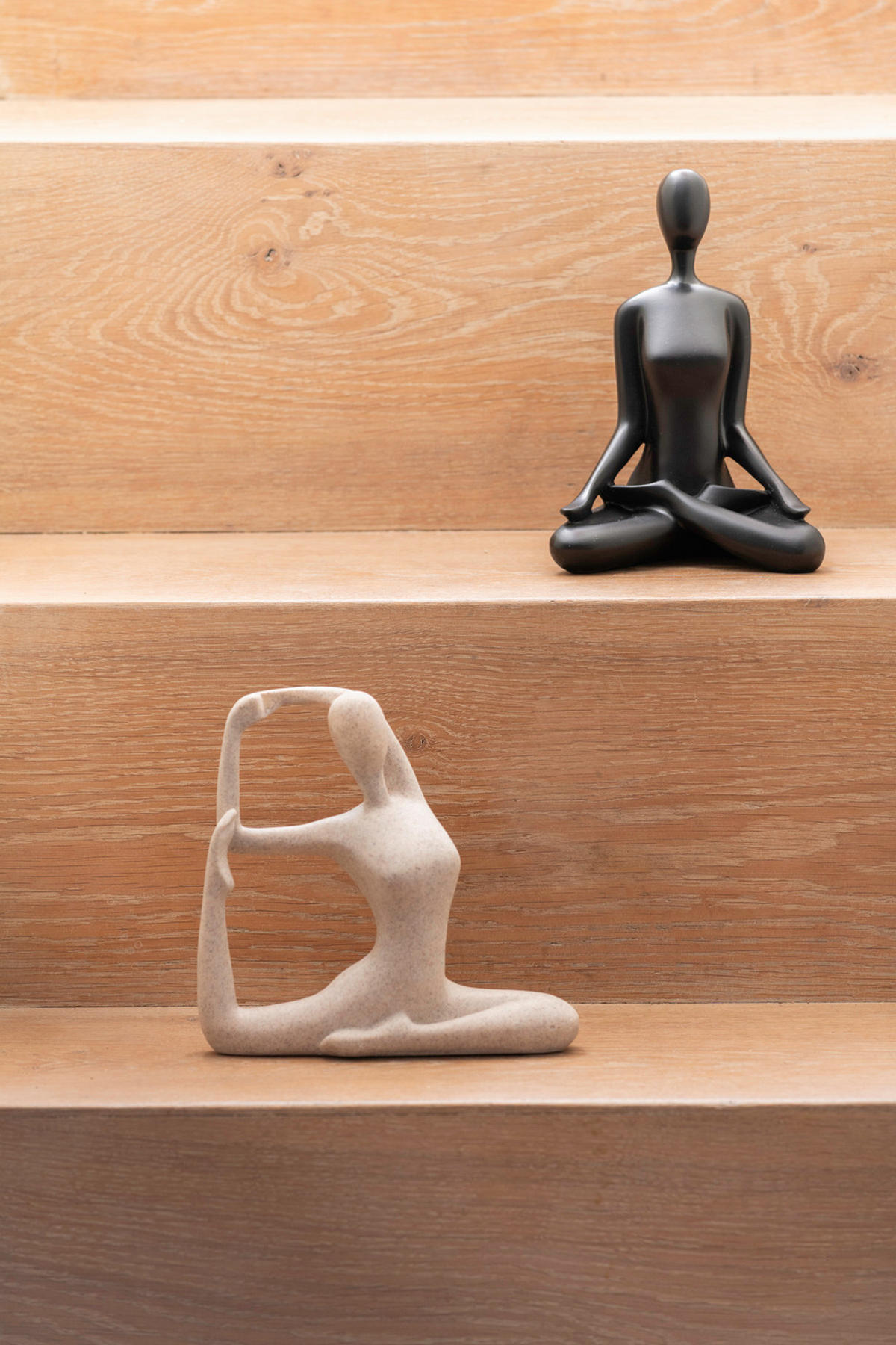 BILD Statue Yoga Bow Grau 20/6/19 cm - Grau, Kunststoff (6/19/20cm) - Present Time