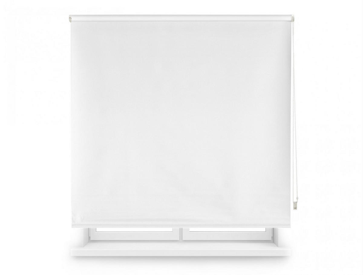 ROLLO Polyester Transluzent Weiß 130x175 - Weiß, Textil (130/175/1cm) - Purline