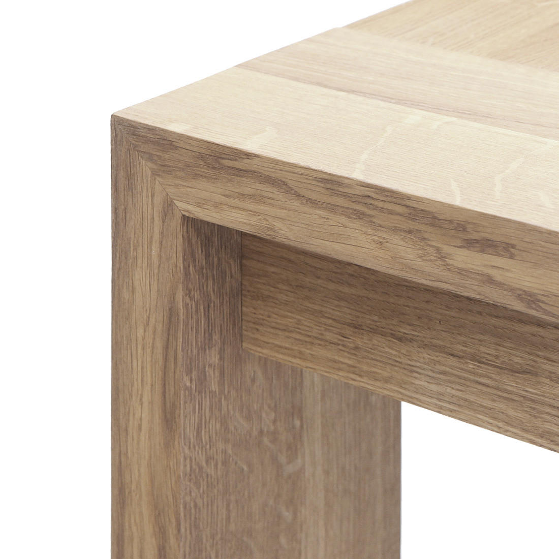 ESSTISCH - Eiche massiv - Eiche Bianco, Holz (110/240/75cm) - home24