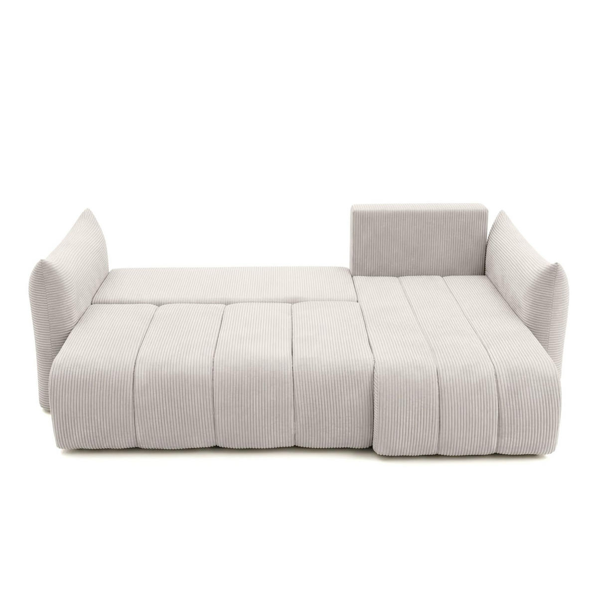 ECKSOFA Ontario Xs Mit Schlaffunktion - Braun, Holzwerkstoff/Textil (226/154cm) - Fun Möbel