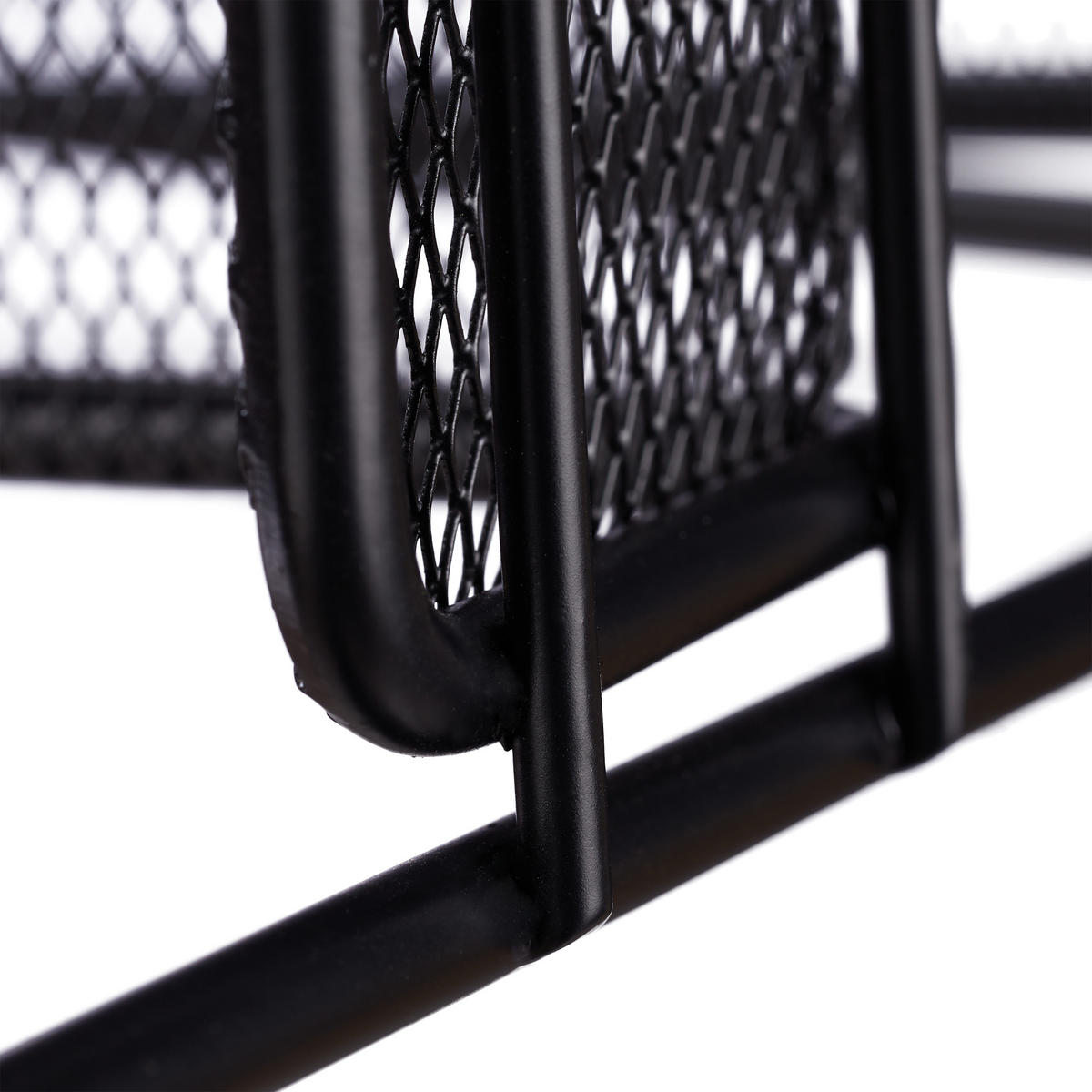 BRIEFABLAGE - Schwarz, Metall (33/32/25cm) - Relaxdays