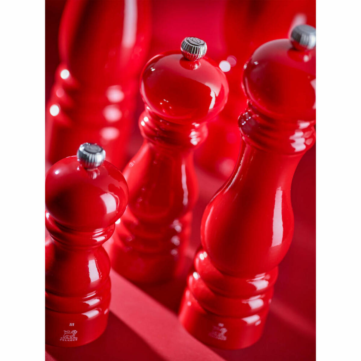 PFEFFERMÜHLE Paris uSelect 18cm Buchenholz Passionsrot Stahlmahlwerk - Rot, Holz (5.9/18/5.9cm) - PEUGEOT