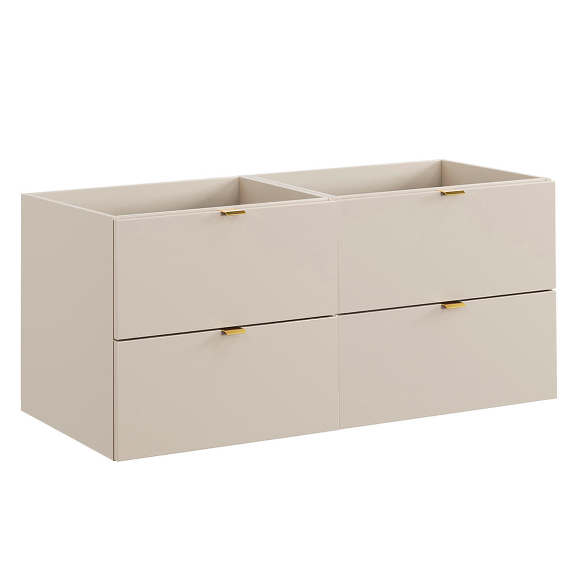 WASCHTISCHUNTERSCHRANK 120cm Azel Kaschmir - Beige, Holzwerkstoff (120/50/46cm) - Petits-meubles