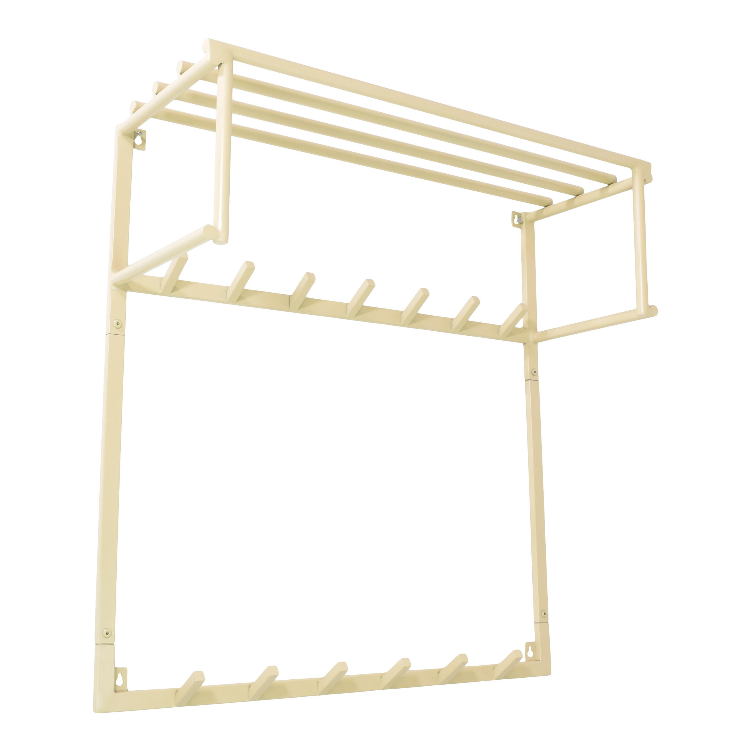 KLEIDERABLAGE Eddy XL - Beige, Metall (80/80/30cm) - LOFT42