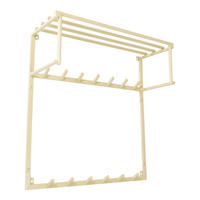 KLEIDERABLAGE Eddy XL - Beige, Metall (80/80/30cm) - LOFT42