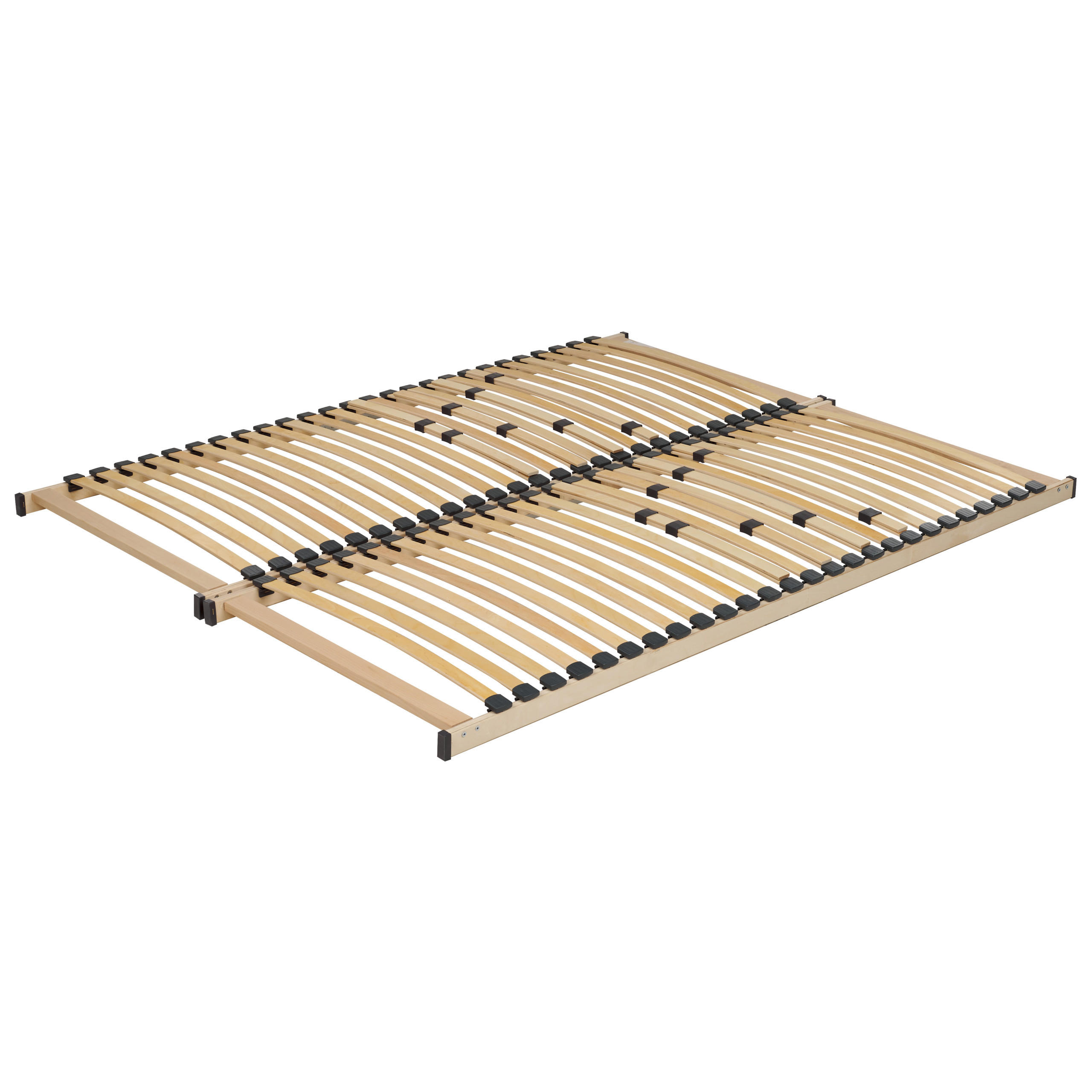 LATTENROST 160x200 cm Heller Holzfarbton Vouziers - Hellbraun, Holz (160/200cm) - Beliani