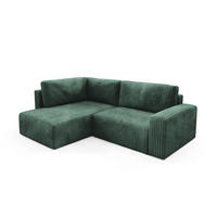 ECKSOFA Natalia Xl - Grün, Holzwerkstoff/Textil (182/245cm) - Fun Möbel