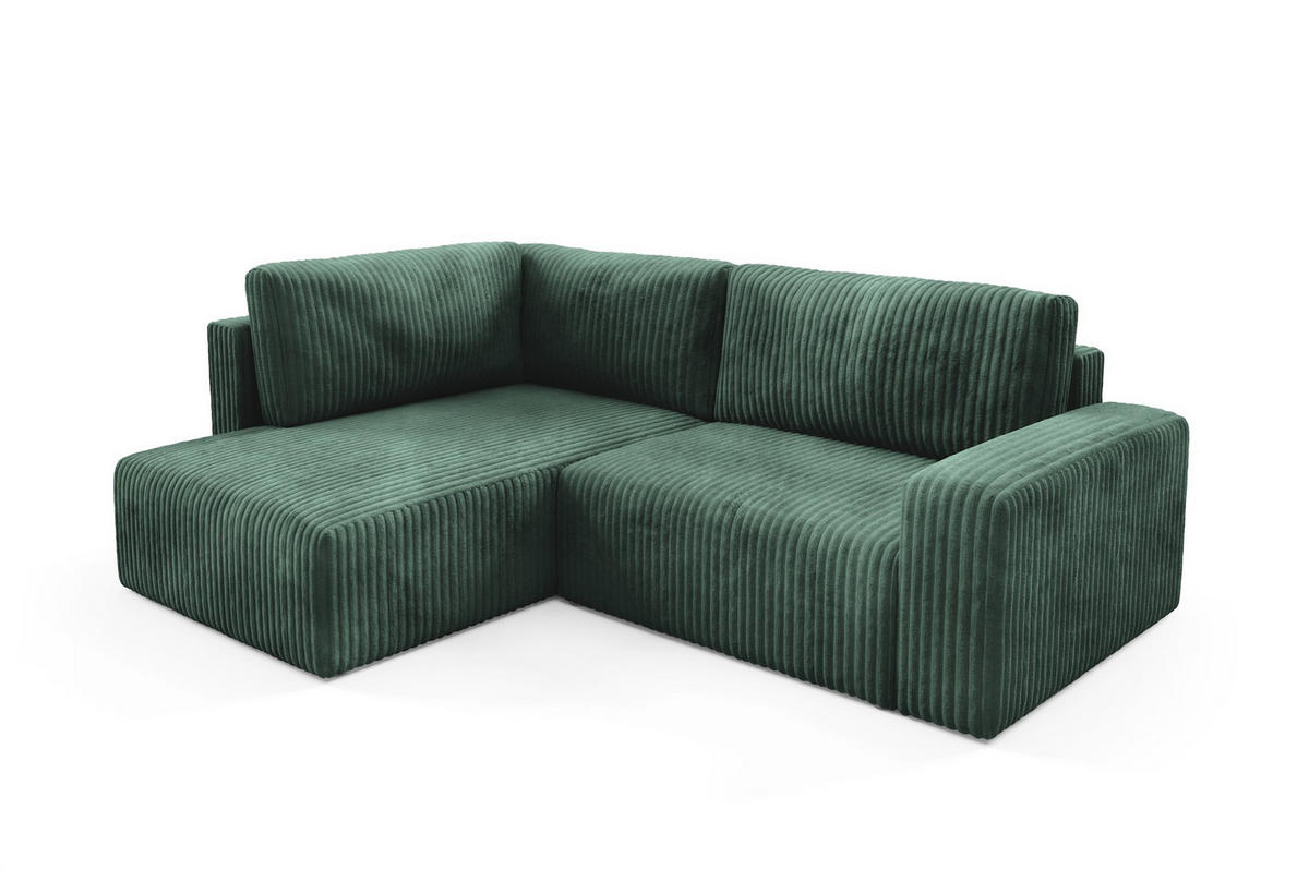 ECKSOFA Natalia Xl - Grün, Holzwerkstoff/Textil (182/245cm) - Fun Möbel