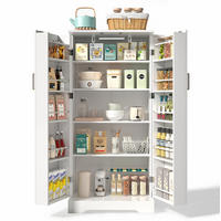 BUFFET 60/35/128 cm Weiß aus MDF mit LED-Sensorleuchte - Weiß, Holzwerkstoff (60/128/35cm) - OKWISH