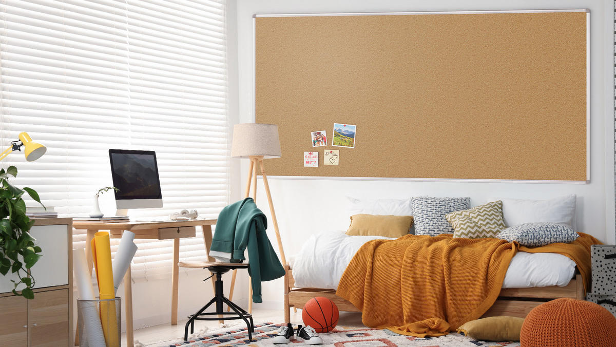 PINNWAND mit Alurahmen 200x100cm - Multicolor, Holz (200/100/1.6cm) - ALLboards