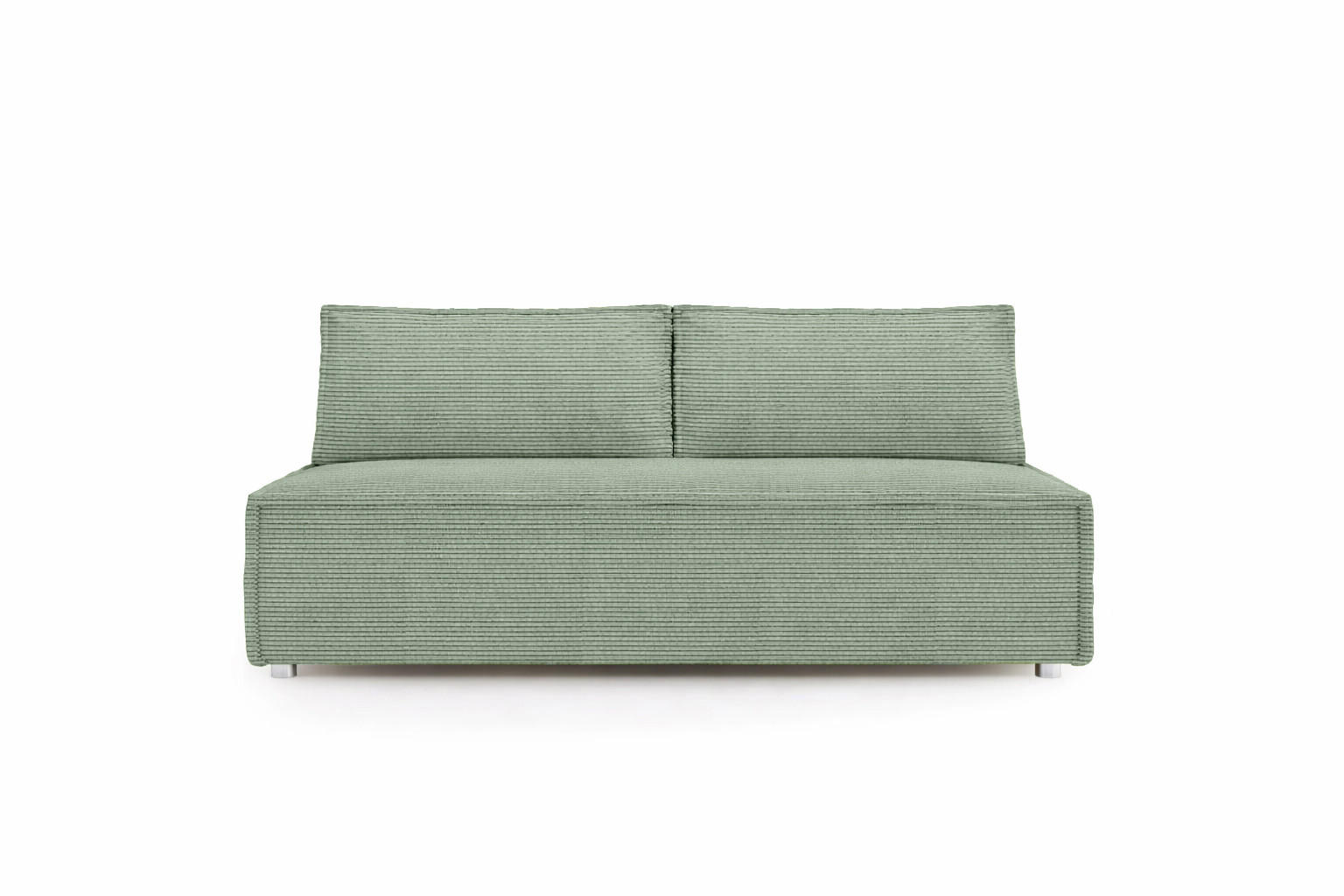 SCHLAFSOFA Mit Bettkasten DUO, Stoff Poso, Hellgrün - Hellgrün, Holz (198/89/90cm) - Kaiser Möbel