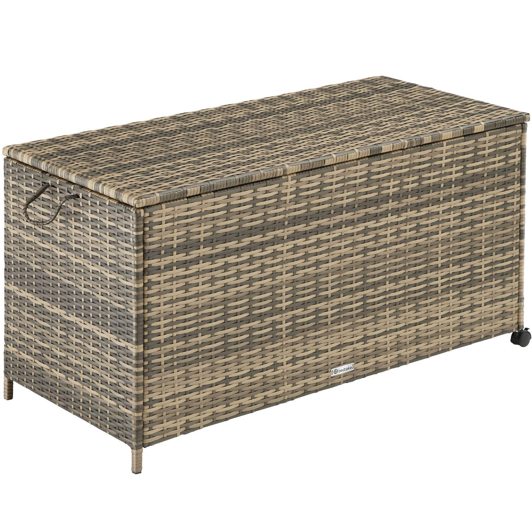 AUFLAGENBOX Kuusamo,117 x 54 x 64 cm,natur - Naturfarben, Kunststoff (54.5/63/117cm) - tectake