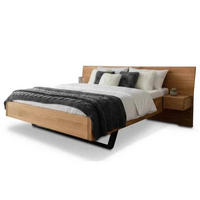 MASSIVHOLZBETT Wildeiche PANORAMA / 160 x 200 cm / Wildeiche bianco - Weiß, Holz (160/200cm) - BED BOX