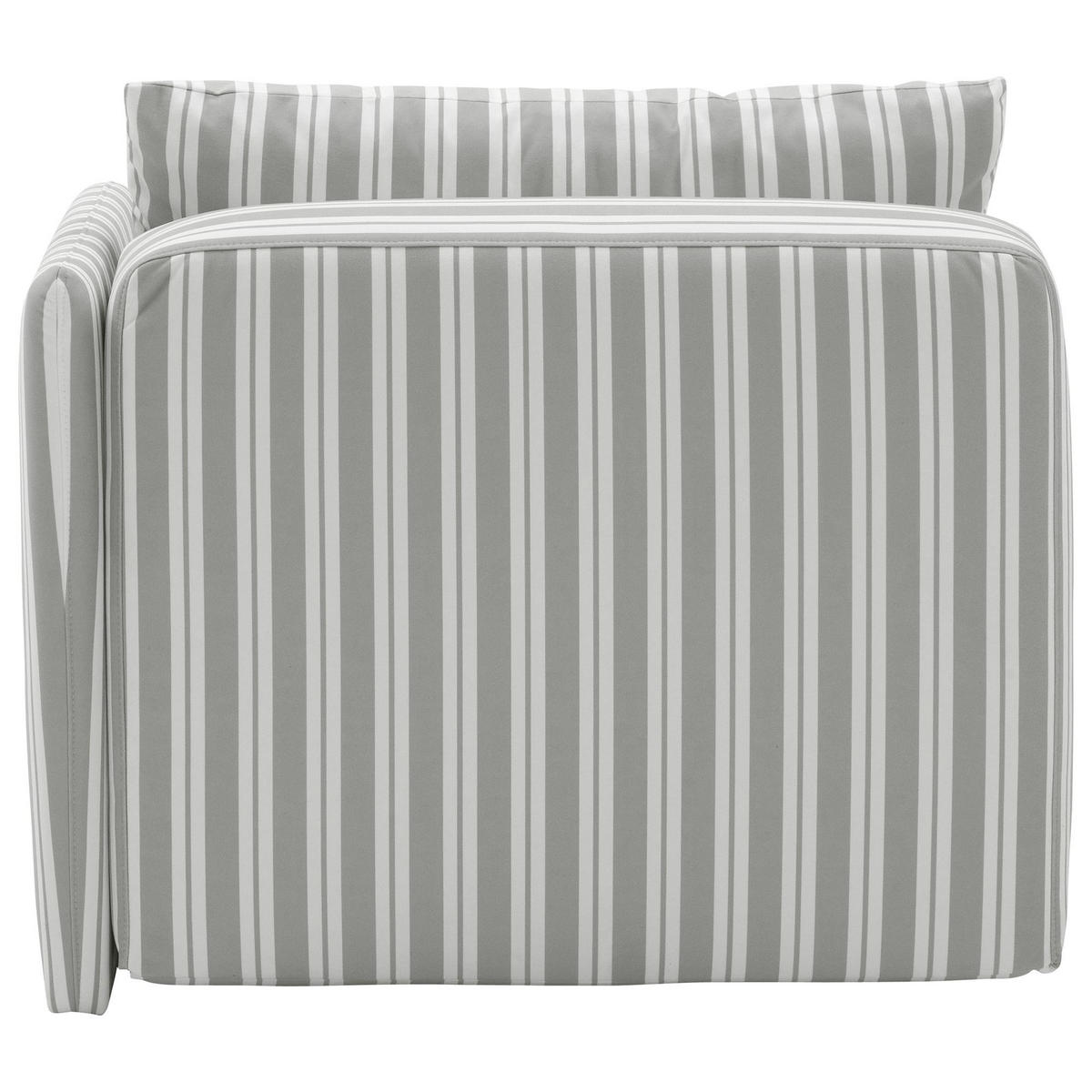 RECAMIERE Armlehne links Kalila Flachgewebe hellgrau - Hellgrau, Kunststoff (154/86/93cm) - 58aufmkessel