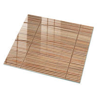 GLASPLATTE 80x60 cm – Bambusrollos - Grau, Glas (0.4/80/60cm) - ArtPrintCave