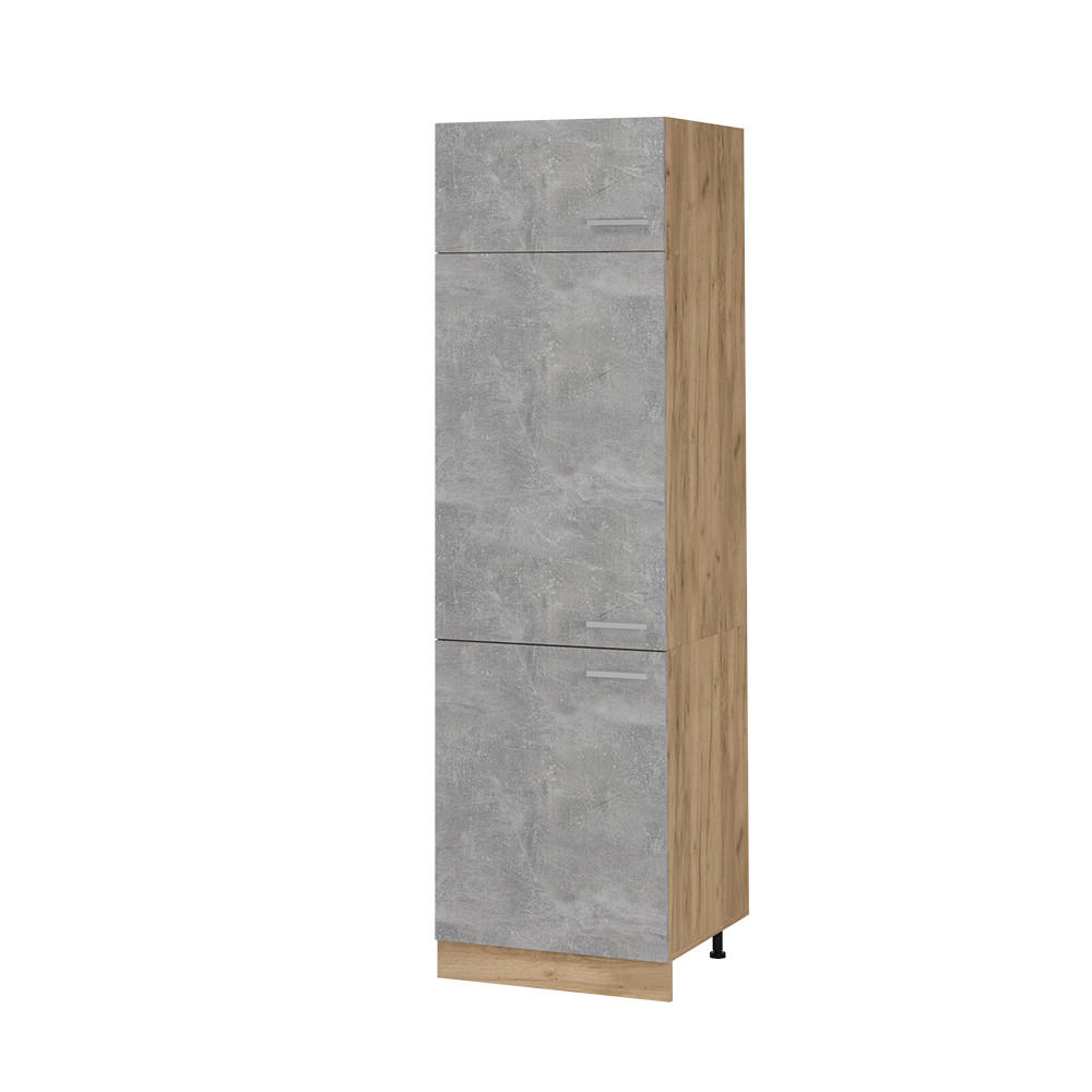 KYLSKÅP R-Line betong 60 cm Grå, Honungsek 206.8/60/57.2 cm