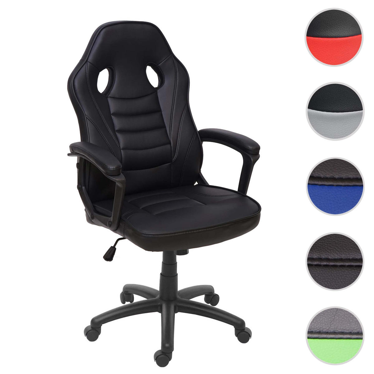 BÜROSTUHL Schwarz - Schwarz, Textil (63/119/64cm) - MCW