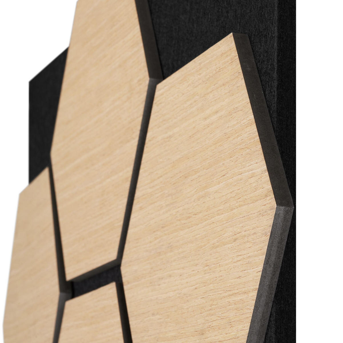 AKUSTIKPANEELE Sonic Shield, je 76 x 62 x 1,8 cm, Größe flexibel anpassbar, Eiche - Eichefarben, Holz (62/1.8/76cm) - tectake