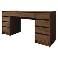 SCHREIBTISCH Ada Bis - Nussbaumfarben, Holzwerkstoff (55/154/76cm) - MIRJAN24