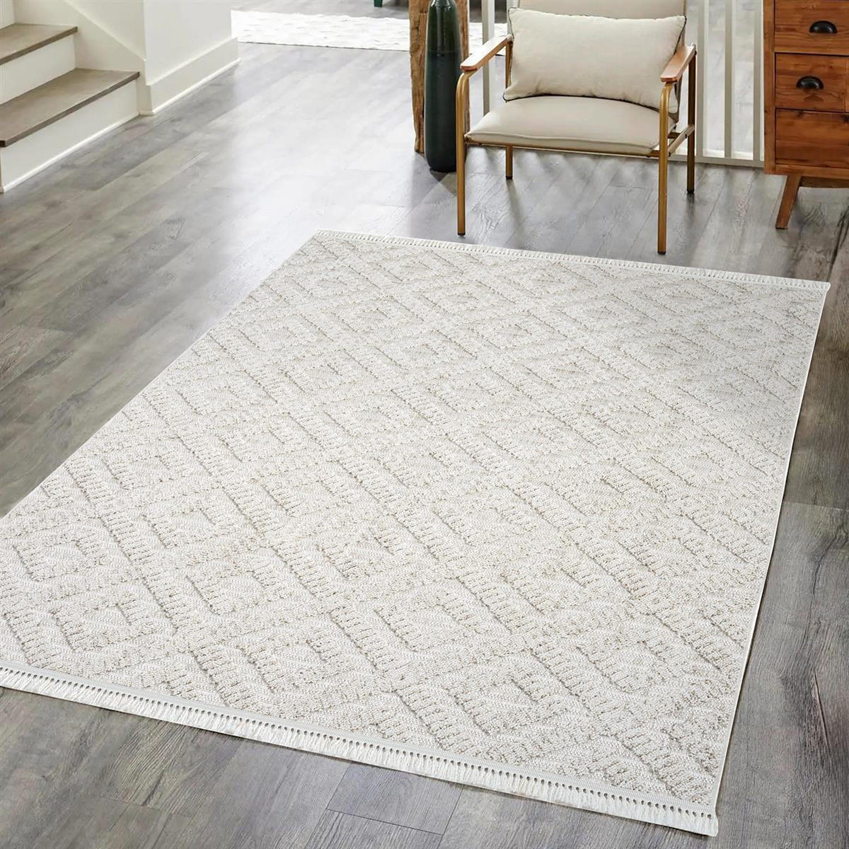 KURZFLOR-TEPPICH Clasico 8927 Beige 200x290 cm - Beige, Textil (200/290cm) - carpet city