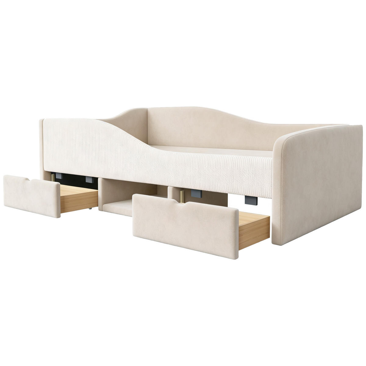 KINDERBETT 90/190 cm Beige - Beige, Textil