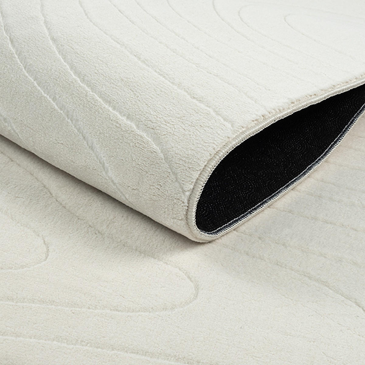 KURZFLORTEPPICH Antirutsch Abstrakt DALAR Polypropylen Creme 140 x 200 cm - Beige, Textil (140/200cm) - KADIMA DESIGN