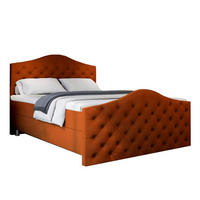 BOXBETT Roma Bonellfederkern inkl. 7-Zonen Topper T-30 mit Bettkasten - Orange, Holz/Holzwerkstoff (120/200cm) - Best For Home