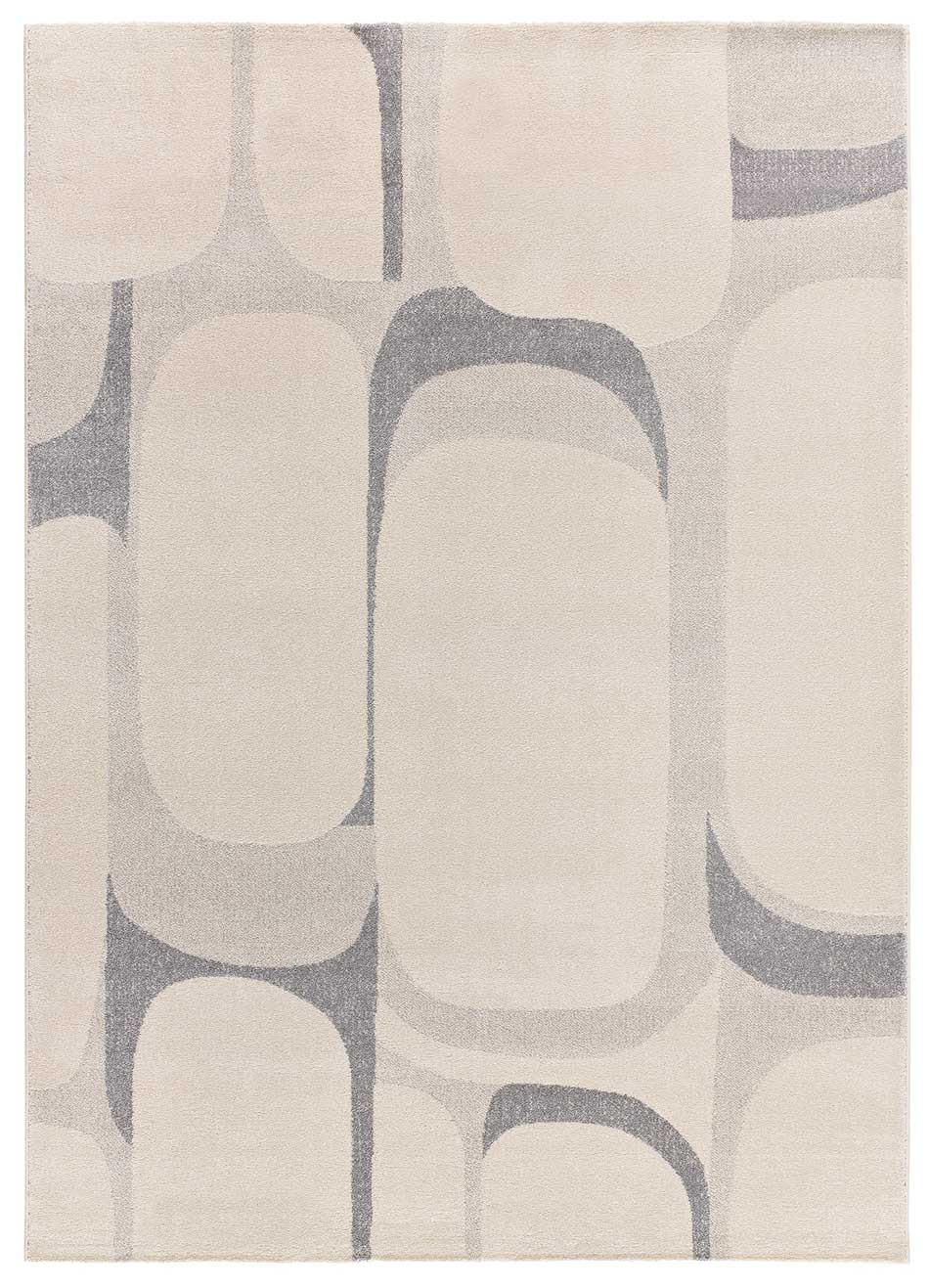 Atticgo Webteppich Beige, Grau 80x150 cm