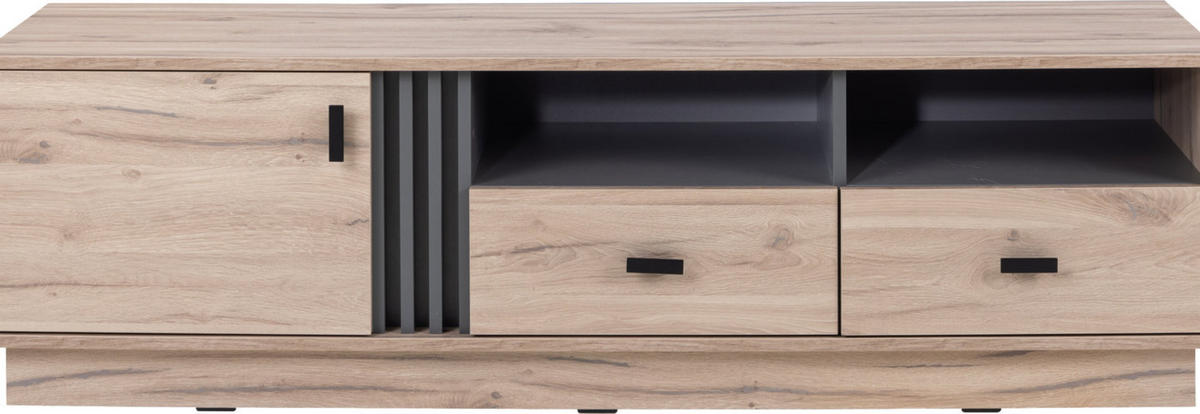 LOWBOARD PUNTO 155/45/48 cm, Eichefarben - Eichefarben, Holzwerkstoff (155/45/48cm) - MASSENO