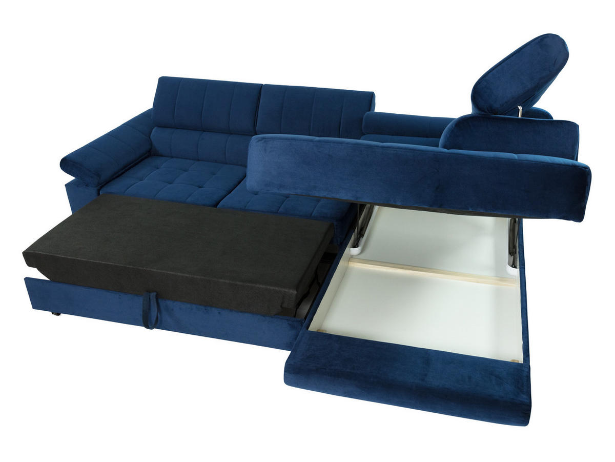 ECKSOFA Nord, Seite: Links - Currygelb/Schwarz, Holz/Textil (264/203cm) - MIRJAN24