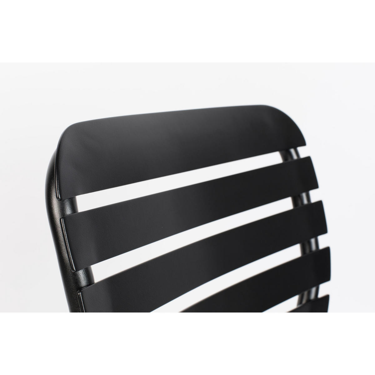 GARTENSET Vondel 4 Personen Esstisch/ 2 Stühle/ Esstischbank Schwarz - Schwarz, Metall - Zuiver