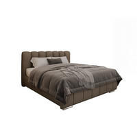 POLSTERBETT Zaira 160x200cm – Elegantes Polsterbett für modernen Wohnstil , ohne matratze, braun - Braun, Holz (160/200cm) - Panda Möbel