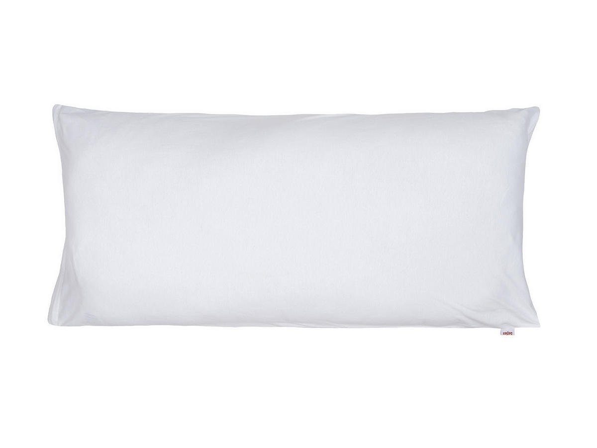 KISSENHÜLLE BasicSoft pur-weiß 100% Baumwoll-Jersey 40/80 cm - Weiß, Textil (40/80cm) - beties Heimtextil