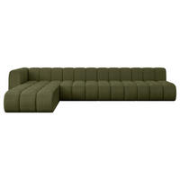ECKSOFA modulares Sofa Darnel-L3 - 387x177x70 cm Grün - Grün, Holzwerkstoff/Textil (387/177cm) - ALTDECOR