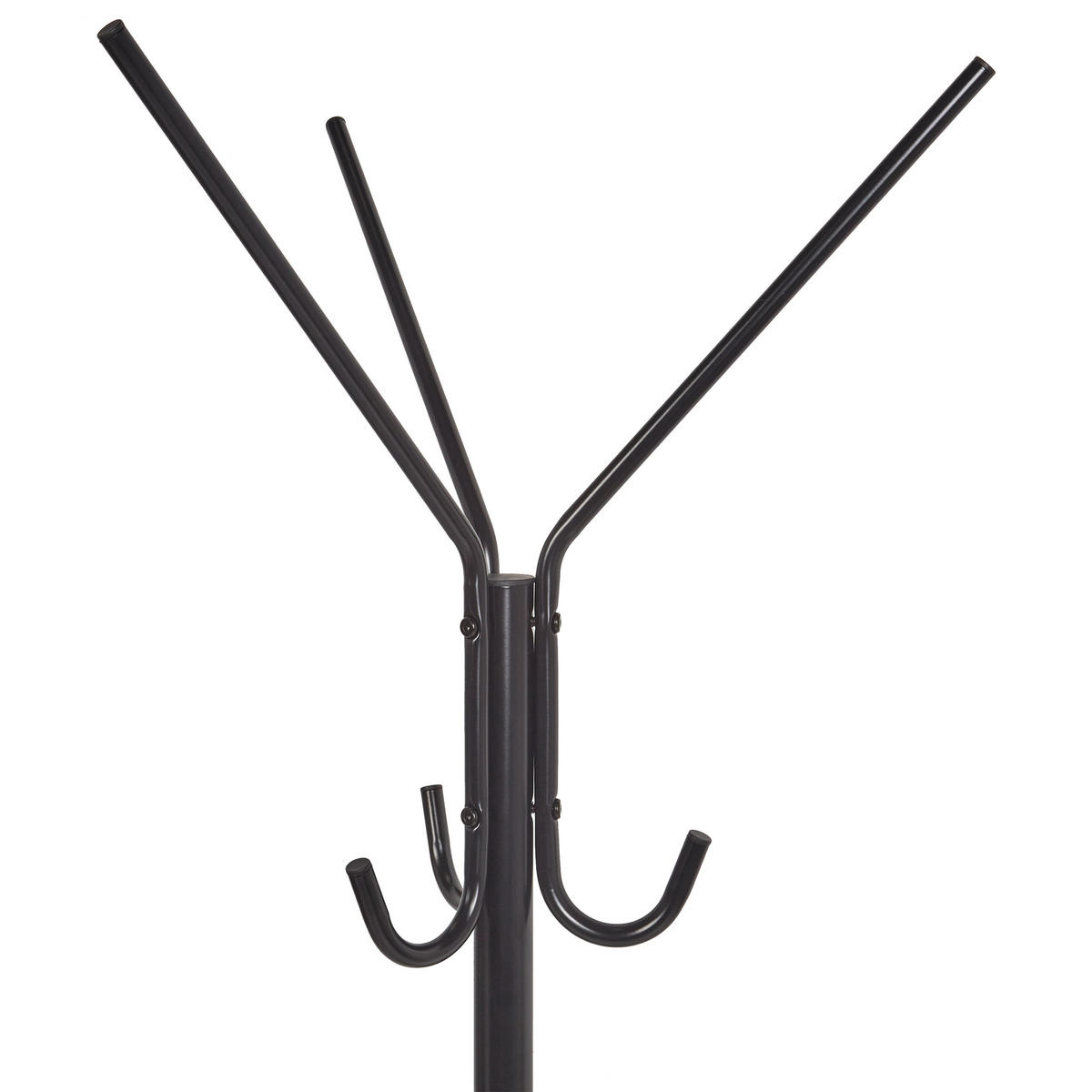 GARDEROBENSTÄNDER Metall schwarz 175 cm Almena - Schwarz, Metall (55/175/55cm) - Beliani