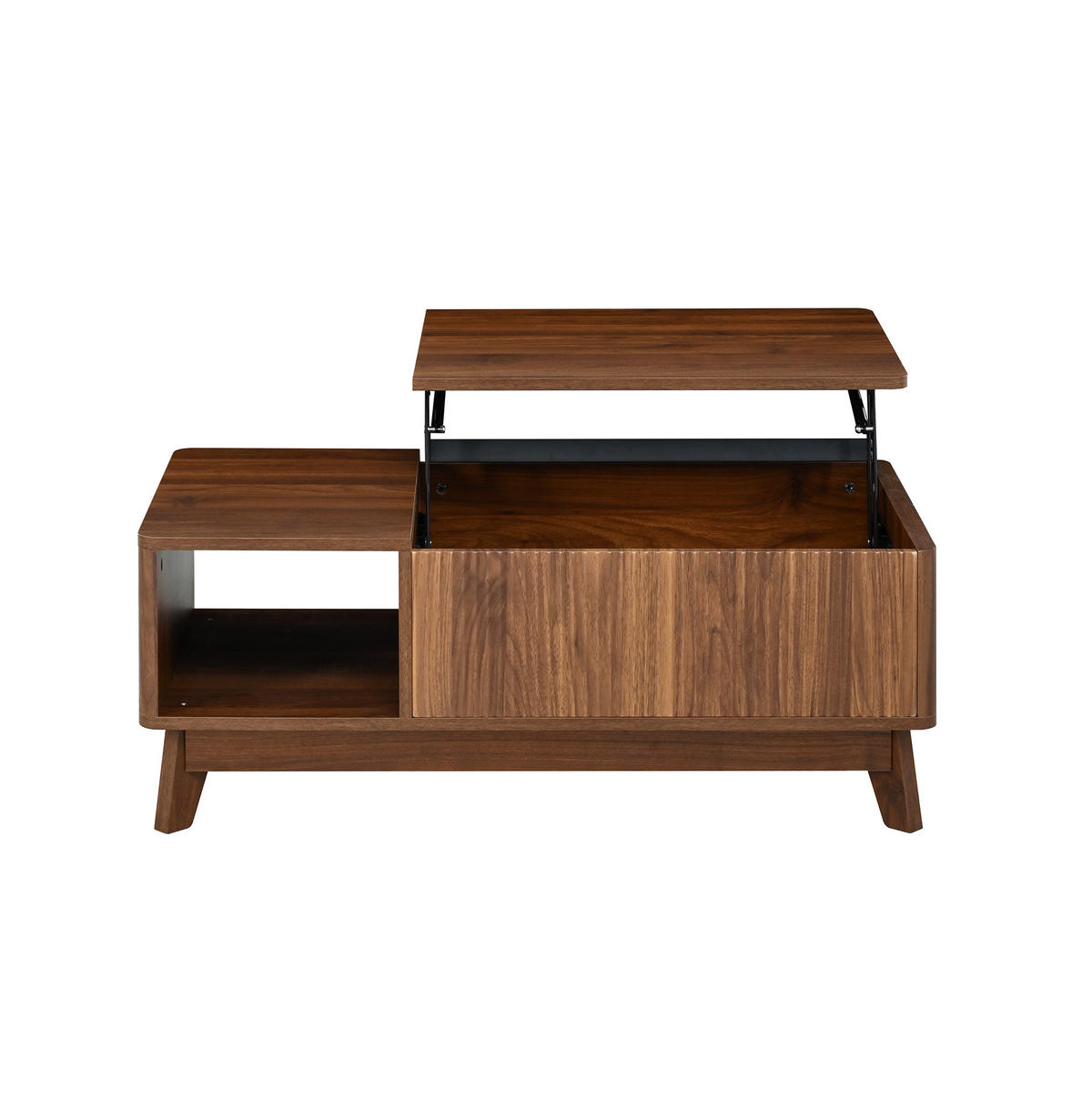 COUCHTISCH 95/48/50 cm Nussbaum aus MDF mit Hubfunktion - Walnussfarben, Holzwerkstoff (95/48/50cm) - OKWISH