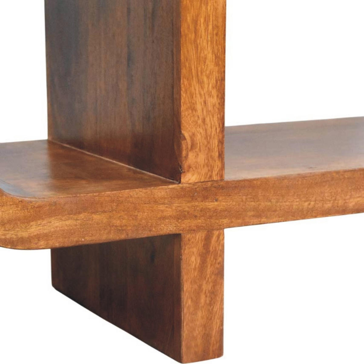 MEDIENMÖBEL Rich-Kastanien-Finish, 3 Regal-Einheiten, Braun - Dunkelbraun, Holz (35/50/120cm) - Artisan Furniture