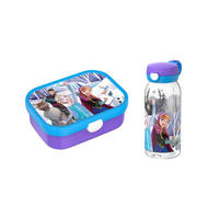 LUNCHSET (FLASCHE MIT KLAPPDECKEL) Campus Frozen Friends 600 ml + 750 ml 2er Set - Blau/Lila, Kunststoff (10.8/21.8/21.8cm) - Mepal