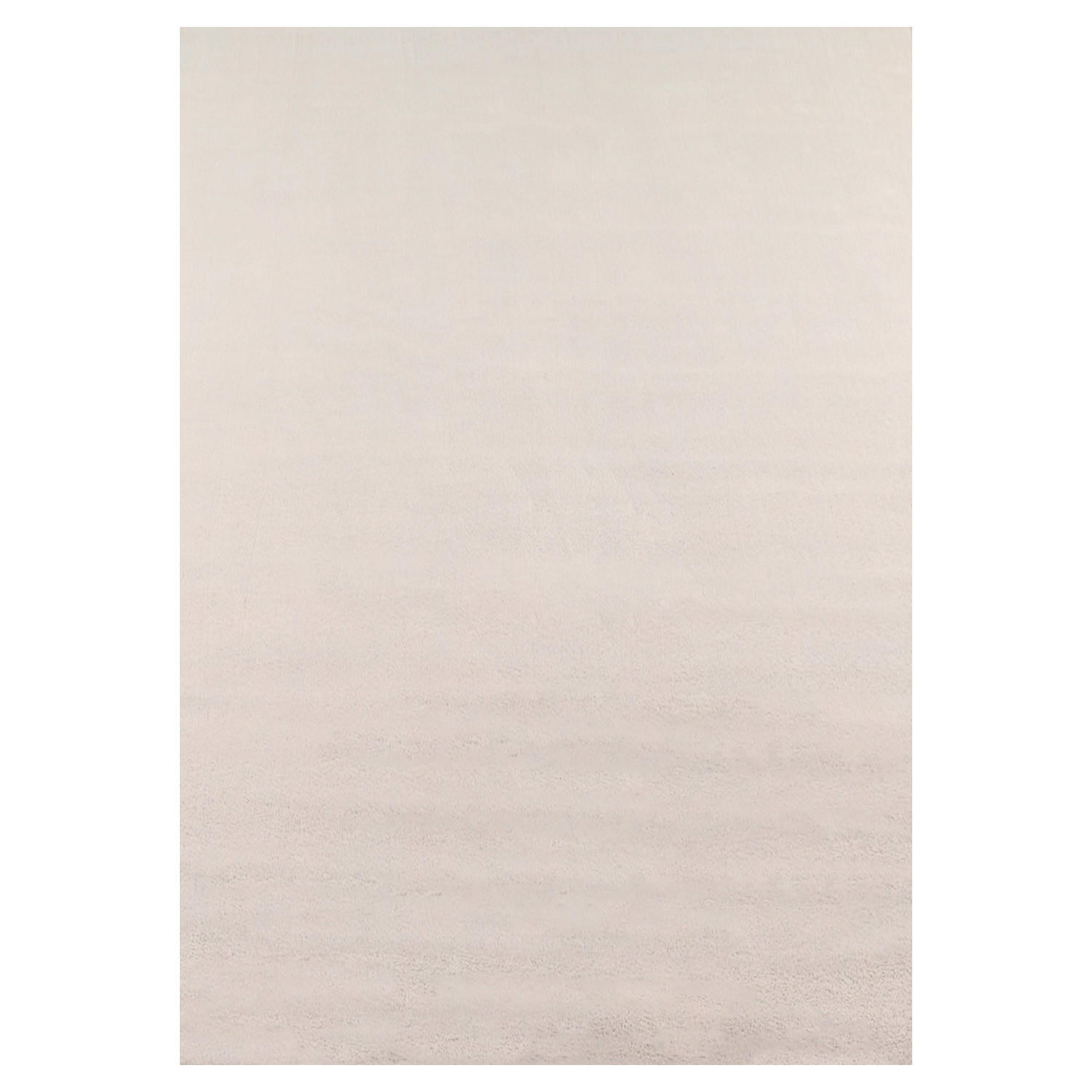 TEPPICH Kurzflor Uni-Farbe Microfaser Antirutsch Wohnzimmer waschbar Creme Rechteckig 160x230 - Creme, Textil (160/230cm) - KADIMA DESIGN