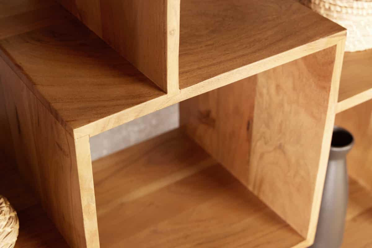 BÜCHERREGAL CUBUS Akazie Natur 190cm - Braun, Holz (88/190/35cm) - riess-ambiente