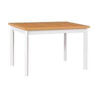 ESSTISCH Max 5 P - Birkefarben/Weiß, Holz (80/120/78cm) - Leaf Design