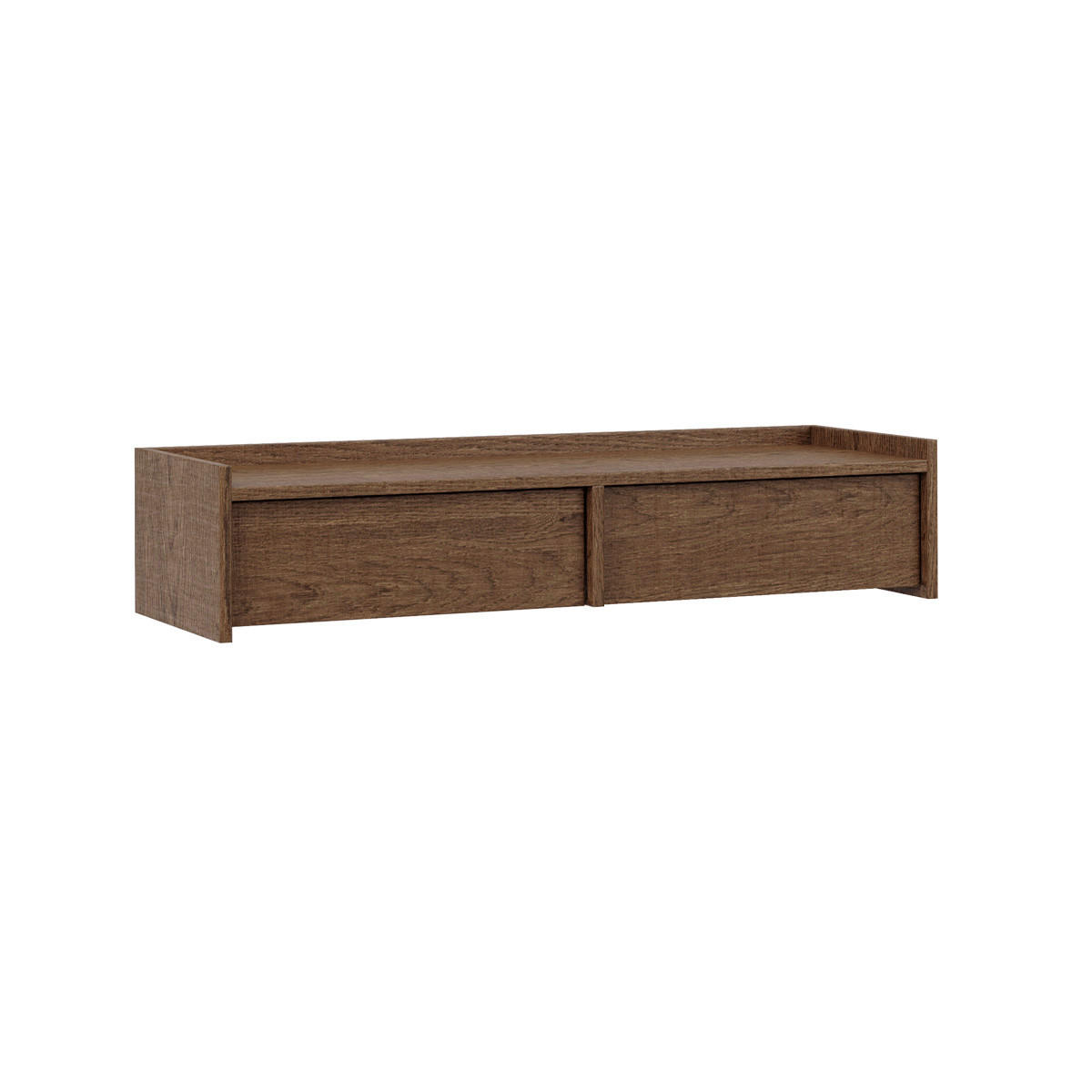 KONSOLE Japandi Dunkles Holz - Braun, Holzwerkstoff (105/21.5/34cm) - Petits-meubles