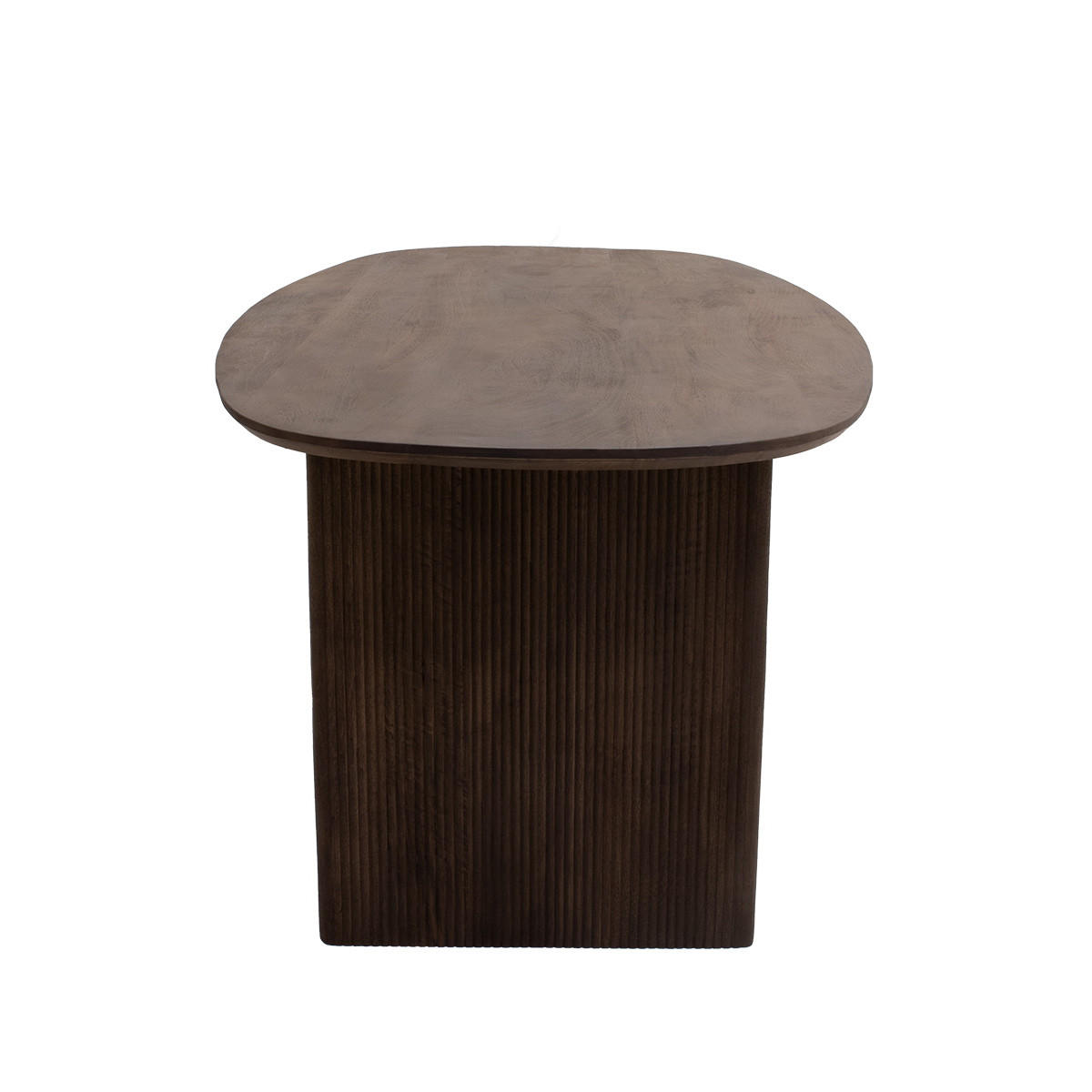 ESSTISCH 180 cm dänisch oval aus Holz, dunkelbraun - Dunkelbraun, Holz (180/90/76cm) - Giga Meubel