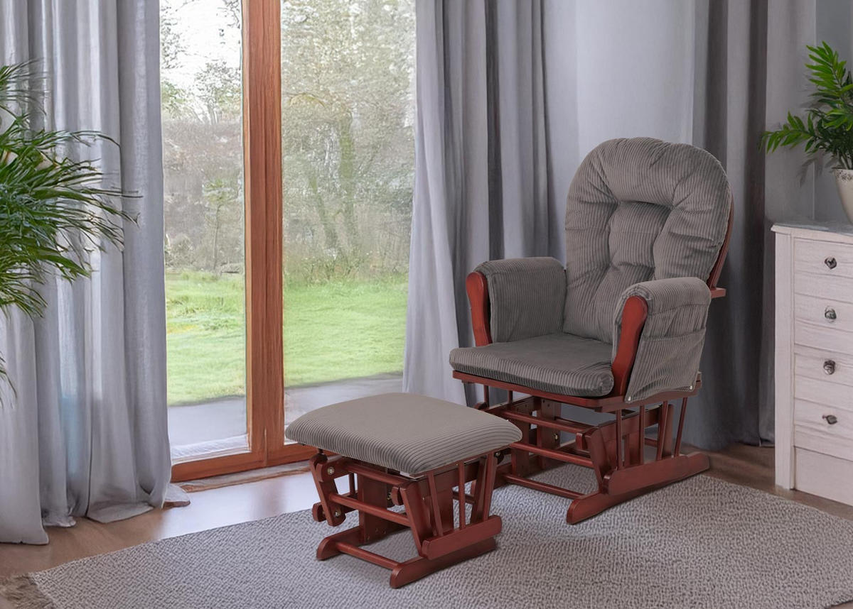 RELAXSESSEL Grau, Braun - Braun/Grau, Textil (74/103/71cm) - MCW