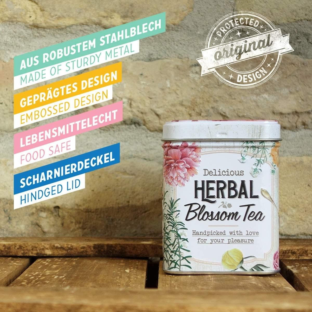 TEEDOSE Home & Country Herbal Blossom Tea - Multicolor, Metall (1/9.5cm) - Nostalgic-Art