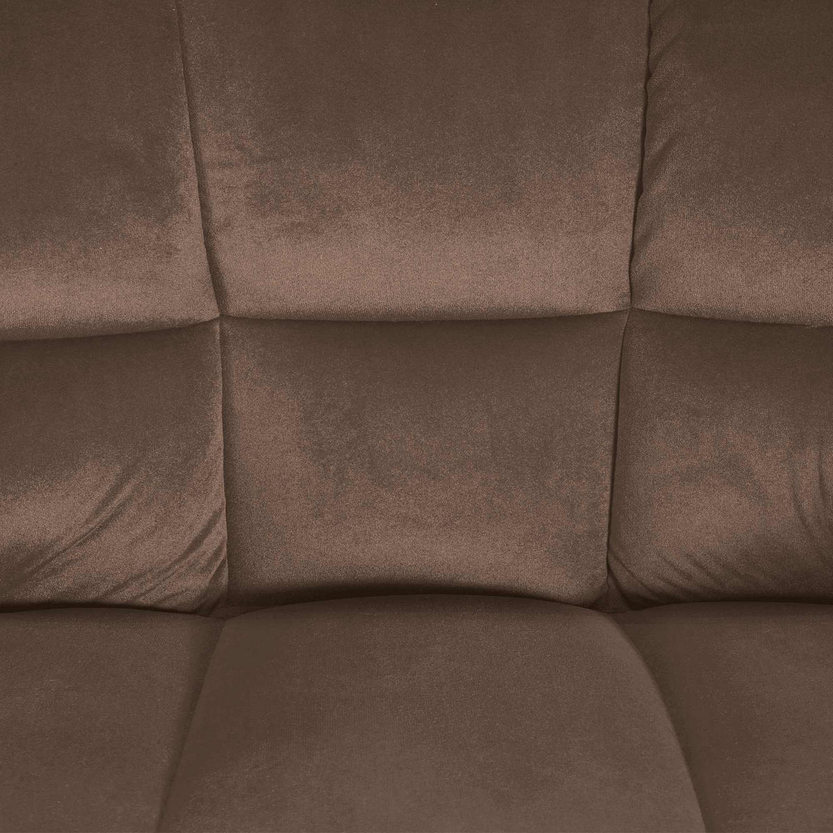 BARHOCKER 2er Set Samt Braun - Schwarz/Braun, Textil/Metall (64/88/45cm) - CLP
