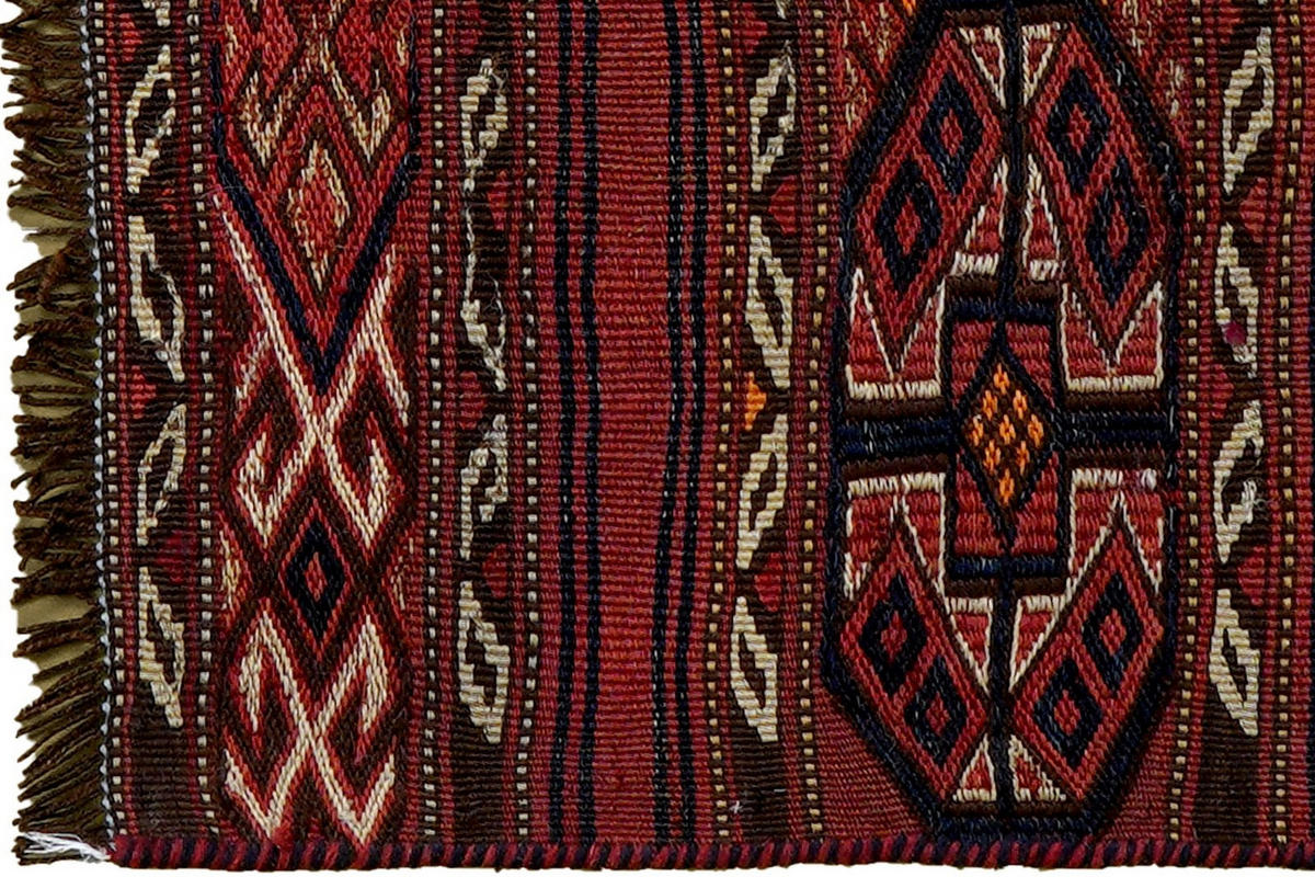 KELIM-TEPPICH handgewebt Sumak Shahsavan Bunt 85/81 cm Schurwolle - Multicolor, Textil (81/85cm) - Looma