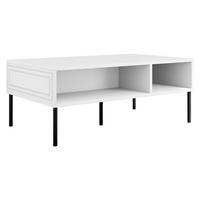 COUCHTISCH Palazzo Bis - Schwarz/Weiß, Holzwerkstoff/Metall (60/110/40cm) - MIRJAN24