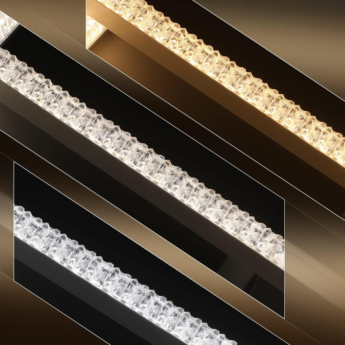 LED-DECKENLEUCHTE Beatrice 57/48/9 cm - Schwarz, Metall (57/48/9cm) - Nettlife